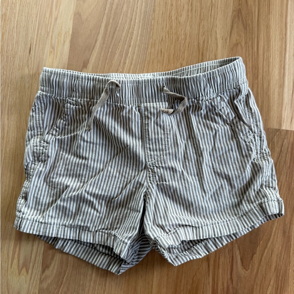 H&M Green and Gray Striped shorts - Picture 2 of 6